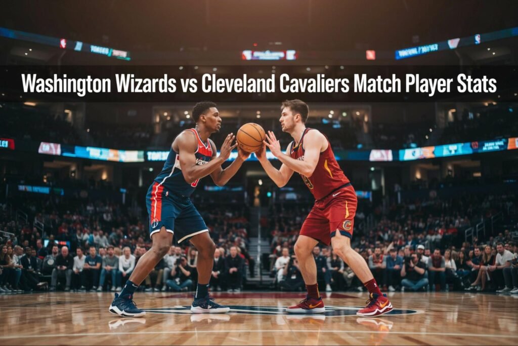 washington wizards vs cleveland cavaliers match player stats