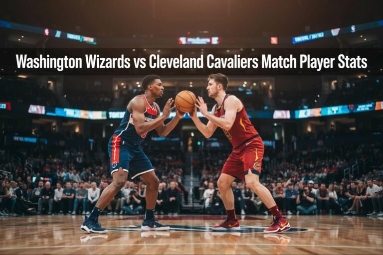 washington wizards vs cleveland cavaliers match player stats
