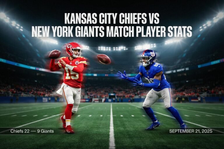 kansas city chiefs vs new york giants match player stats